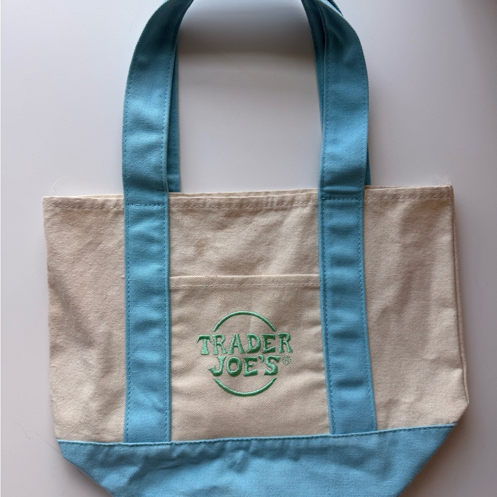 Blue and Cream Trader Joe’s Mini Tote Bag
